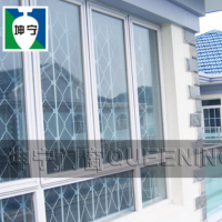 坤寧牌錳鋼室內安裝推拉活動別墅曬臺露臺防盜窗防盜網防護窗廠家