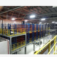 倉儲貨架重型鋼結構閣樓式貨架平臺鋪鋼扣板帶樓梯貨架汽車貨架