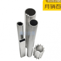 鋁型材廠家定做6063鋁管 口罩機鋁方管 6061鋁管滾輪鋁合金圓管
