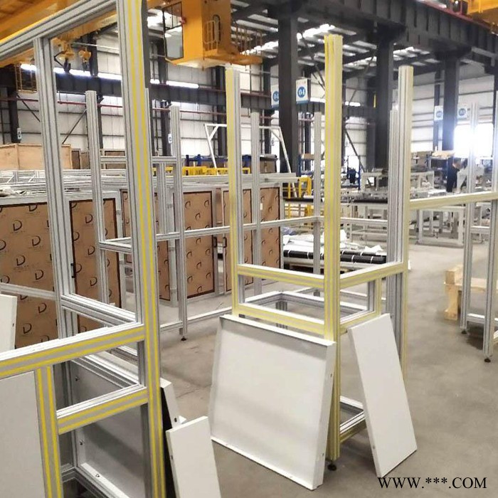 車間隔斷鋁型材圍欄-4040鋁型材定制圍欄上門安裝