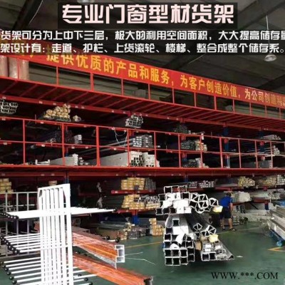 南京倍庫(kù) 鋁材貨架 門(mén)窗鋁型材貨架 門(mén)窗企業(yè)鋁材存儲(chǔ)專(zhuān)用貨架 二層閣樓懸臂貨架