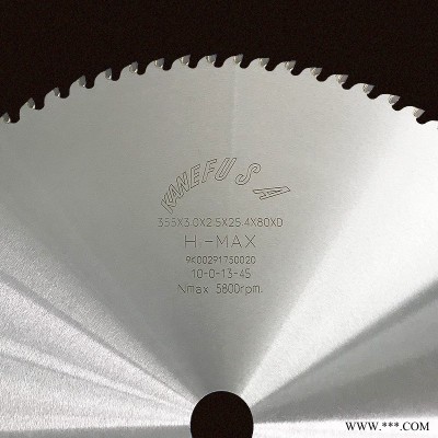 兼房鋸片 鋁型材精密切割鋸片 散熱器鋸片 兼房無毛刺鋸片355*3.0*2.5*25.4*80*D