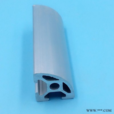 2020R半圓2020鋁型材 鋁合金工業鋁型材 歐標銀白鋁材 展示架子鋁