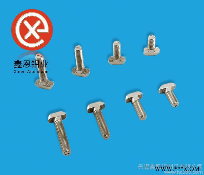 T型螺栓M6*16  鋁型材配件 工業鋁型材配件 無錫工業鋁型材廠家 ￥