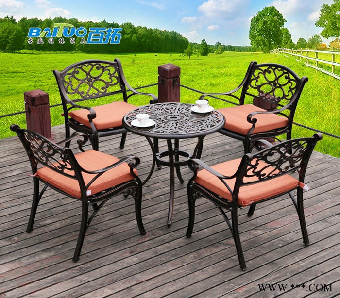 佛山戶外鋁鑄桌椅裝飾