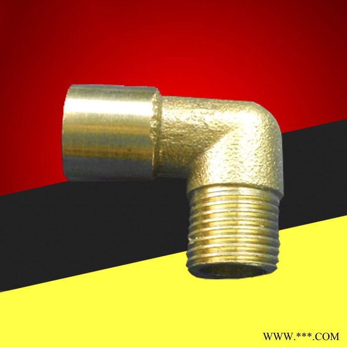 直銷 黃銅電鍍直角寶塔彎頭 皮管彎頭 膠管接頭 外絲寶塔