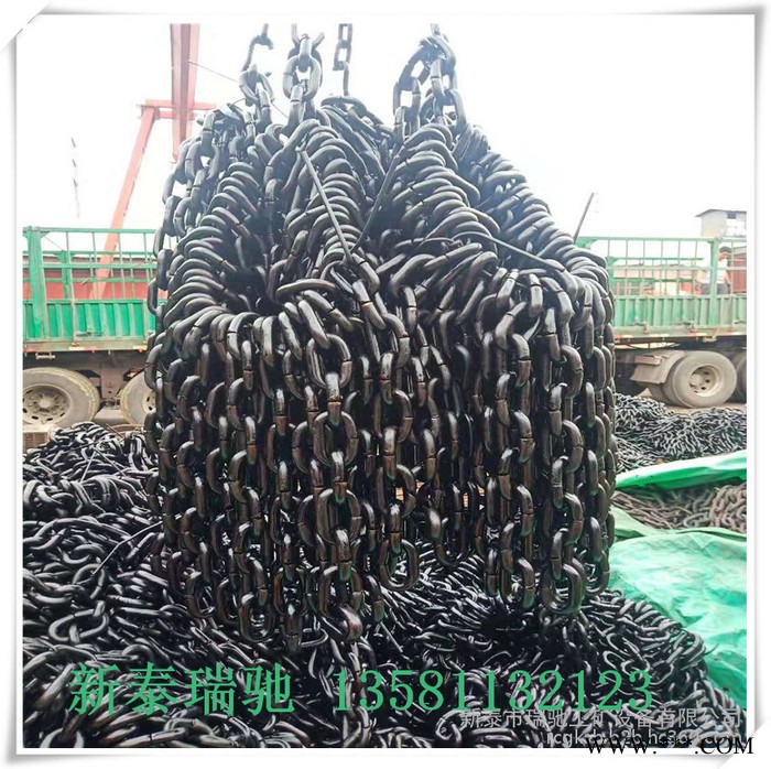 源頭廠家現貨直供40T高強度圓環鏈條 礦用淬火熱處理提升鏈條輸送鏈條