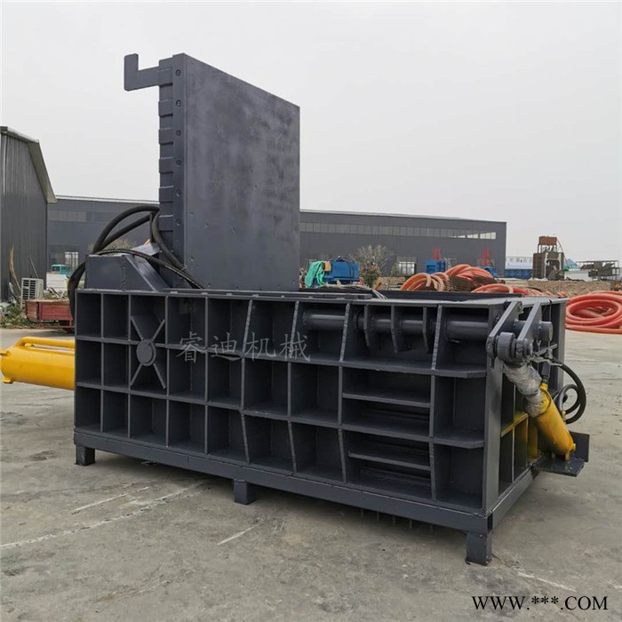 睿迪牌大型鋼刨花鐵屑壓塊機鐵銷鐵粉成型設備金屬壓塊機