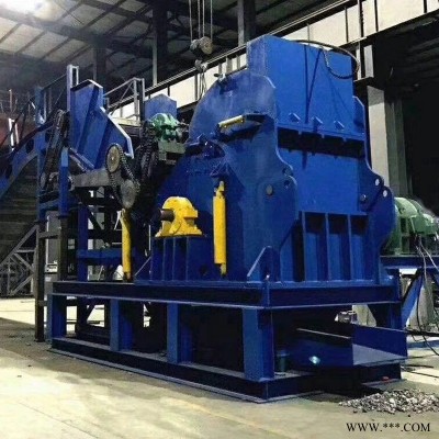 源德鋼筋鋁板粉碎機 800型廢鋁廢鐵破碎機 防盜門窗金屬團球機