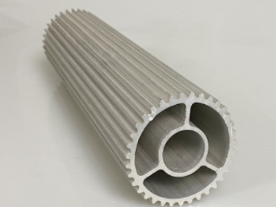 歐標6063工業太陽花散熱器鋁型材 大功率精密齒CNC加工開模壓鑄