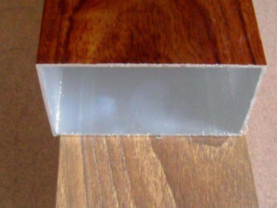 木紋鋁方管鋁合金型材鋁型材15*15 13*15 12*18轉印噴涂鋁方通