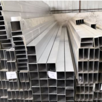 現貨鋁方管型材 75*25 100*250鋁合金方管現貨方通 四方鋁管